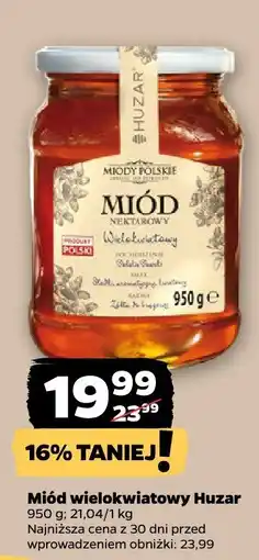 Netto Miód wielokwiatowy 950g Huzar oferta