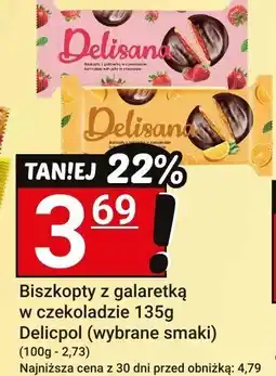 Hitpol Biszkopty z galaretką w czekoladzie 135g - Delicpol (wybrane smaki) oferta