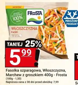 Hitpol Fasolka szparagowa, Włoszczyzna, Marchew z groszkiem 400g - Frosta oferta