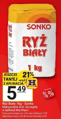 Hitpol Ryż biały 1kg - Sonko oferta