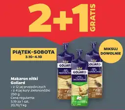 Netto Makaron nitki z 4 jaj kury zielononóżki Goliard oferta