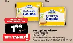 Netto Ser topiony, różne rodzaje 100g Miletto oferta