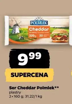 Netto Ser Cheddar plastry 2x160g Polmlek oferta