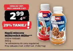 Netto Napój mleczny Müllermilch Müller różne rodzaje 400g oferta