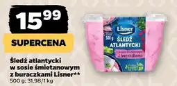 Netto Śledź atlantycki w sosie śmietanowym z buraczkami Lisner 500g oferta