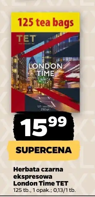 Netto Herbata czarna ekspresowa London Time TET oferta