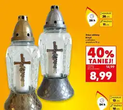 Kaufland Znicz szklany Krzyż oferta