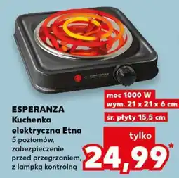 Kaufland ESPERANZA Kuchenka elektryczna Etna oferta