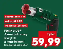 Kaufland PARKSIDE Akumulatorowy wkrętak z końcówkami oferta