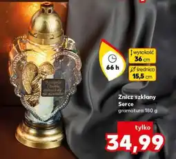 Kaufland Znicz szklany Serce oferta