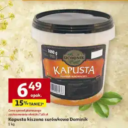 Auchan Kapusta kiszona surówkowa Dominik oferta