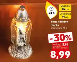 Kaufland Znicz szklany Piórko oferta