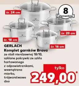 Kaufland GERLACH Komplet garnków Brava oferta