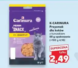 Kaufland K-CARINURA Przysmak dla kotów z kurczakiem 50 g opakowanie oferta