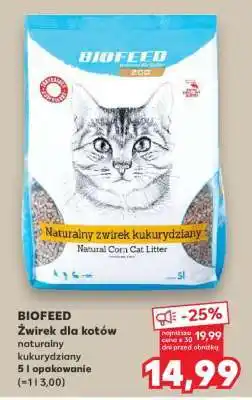 Kaufland BIOFEED Żwirek dla kotów oferta