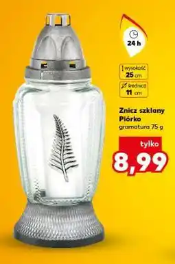 Kaufland Znicz szklany Piórko oferta