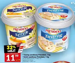Twój Market Twaróg sernikowy Président, 1 kg oferta