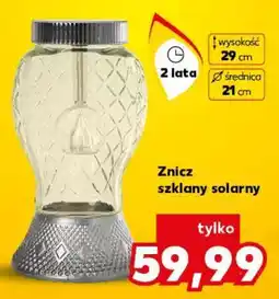 Kaufland Znicz szklany solarny oferta