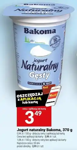 Twój Market Jogurt naturalny Bakoma, 370 g oferta