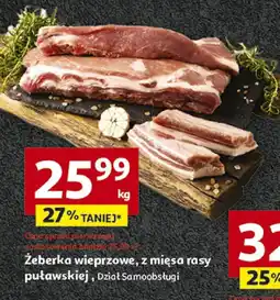 Auchan Żeberka wieprzowe z mięsa rasy puławskiej Auchan oferta