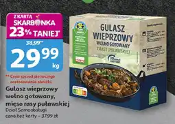 Auchan Gulasz wieprzowy wolno gotowany mięso rasy puławskiej Auchan oferta