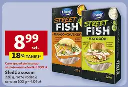 Auchan Śledź z sosem 220g Lisner oferta