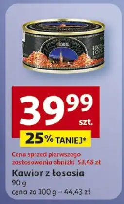 Auchan Kawior z łososia 90g Auchan oferta