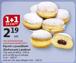 Auchan Pączek z powidłami śliwkowymi w pudrze Auchan oferta
