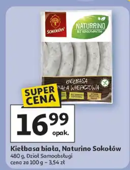 Auchan Kiełbasa biała, Naturino Sokołów oferta