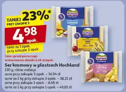 Auchan Ser kremowy w plastrach Hochland oferta
