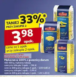 Auchan Makaron z pszenicy durum 400-500g Podravka oferta