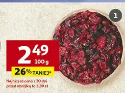 Auchan Bakalie żurawina suszona 100g Auchan oferta