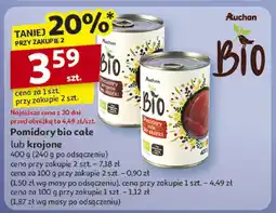 Auchan Pomidory bio lub krojone Auchan 400g oferta
