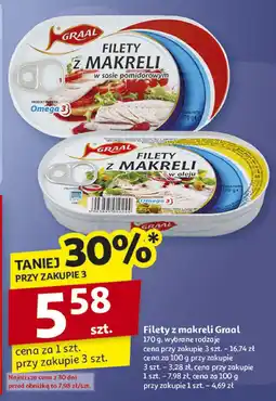 Auchan Filety z makreli Graal 170g oferta