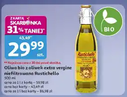 Auchan Oliwa bio z oliwek extra vergine niefiltrowana Rustichello 500ml oferta