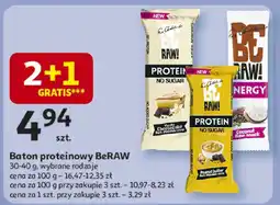 Auchan Baton proteinowy BeRAW 30-40g oferta