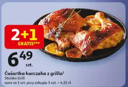Auchan Ćwiartka kurczaka z grilla Stoiska Grill oferta