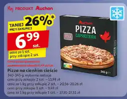 Auchan Pizza na cienkim cieście Auchan oferta