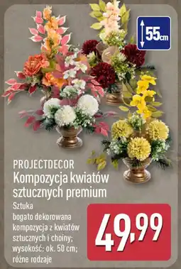 ALDI PROJECTDECOR Kompozycja kwiatów sztucznych premium oferta