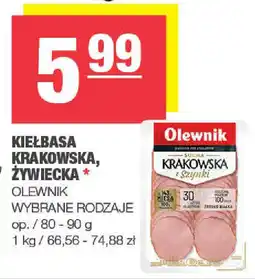 Spar Kiełbasa krakowska, żywiecka olewnik oferta