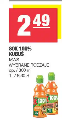 Spar Sok 100% kubuś mws oferta