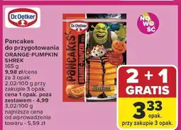 Carrefour Market Pancakes do przygotowania ORANGE-PUMPKIN SHREK 165 g Dr. Oetker oferta