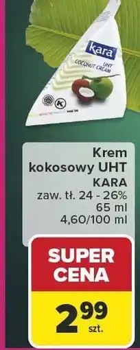 Carrefour Krem kokosowy UHT 160 ml Kara oferta