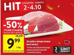 Intermarche Szynka wieprzowa bez kości Intermarche oferta