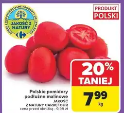 Carrefour Market Pomidory podłużne malinowe Jakość z Natury Carrefour oferta