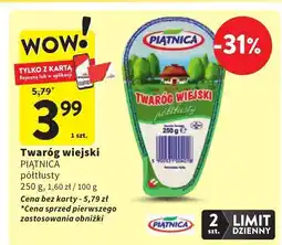 Intermarche Twaróg wiejski PIĄTNICA półtłusty 250 g Piątnica oferta