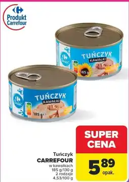 Carrefour Market Tuńczyk kawałki Carrefour 185g oferta