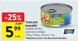 Intermarche Tuńczyk kawałki ŁOSOŚ USTKA 170g oferta