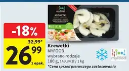 Intermarche Krewetki MYFOOD 180g oferta