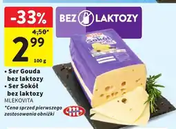 Intermarche Ser Gouda bez laktozy Mlekovita 100g oferta